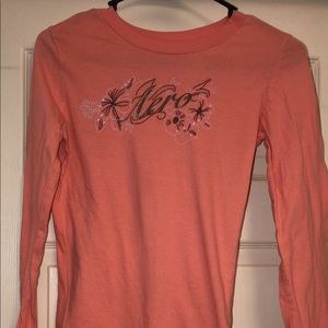Aeropostale Long Sleeve Peach Top